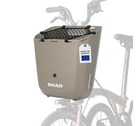 SHAD Bikes - Alforja Rígida Bicicleta Brompton 20L | Maleta Frontal Urbana | Bolsa para Brompton | Alta Resistencia al Impacto (Florence Cream)