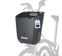 SHAD Bikes - Alforja Rígida Para Bicicleta Brompton 20L | Maleta Frontal Urbana Oslo Grey | Alta Resistencia Al Impacto