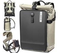 SHAD Bikes - Mochila alforja Bicicleta 22L Daily Pannier Backpack - Mochila portatil 17 Pulgadas Impermeable - Alforjas Bicicleta Trasera sostenibles - Mochila Oficina Hombre Mujer Urbana