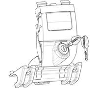 SHAD CERRADURA SH35 (D0B35200) -SH36 (D0B36200) Mecanismo de bloqueo