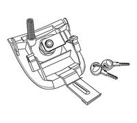 Shad D1B29MAR Recambio Sistema de Cierre de Baúl Sh29, Plata