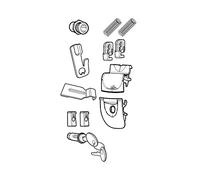 Shad D1B341MAR, Recambio Sistema de Cierre de Baúl Sh33 Modelo 2016, Negro