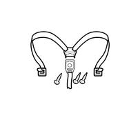 Shad D1B36CGR Set Hebillas para Baúl Sh36, Negro