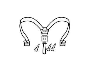 Shad D1B36CGR Set Hebillas para Baúl Sh36, Negro
