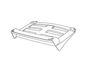 Shad D1B40PTR Parrilla Superior para Baúl Sh40, Negro