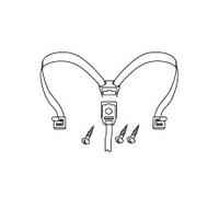 Shad D1B48CGR Recambio Juego Cierre, Gomas y Tiras para Baúl Sh48, Plata