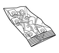 Shad D1BABOR Tornillería Platina/Parrilla, Plata