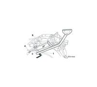 SHAD TOP MASTER SUZUKI GSX750/600 F Conexión en mayúsculas, negro, tamaño 65 cm