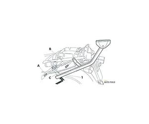Shad S0G78T Soporte de Baúl para Suzuki Gsx 750 F, Negro
