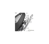 Shad S0GL69ST Soporte de Baúl para Suzuki Gladius 650, Negro