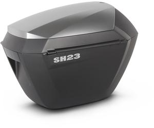 SHAD SH23 Alu Look Casos secundarios, negro-plata