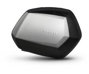 SHAD SH35 Conjunto de fundas laterales, negro/aluminio