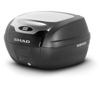 Shad SH40 Alu-Look, top case 40 L male Negro/Plata