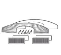 SHAD SH45 White Reflector