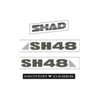 SHAD SH48 Titanium Pegatinas