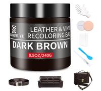 SHADAIWUYU Reparador Cuero,240g Cuero Liquido Reparador Marrón Oscuro Pintura para Cuero para Reparar el Desgaste y Las Marcas en Sofás, Muebles de Vinilo, Asientos de Automóvil y Zapatos de Cuero