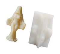 Shade Bride Moldes de silicona con forma para velas hechas a mano, jabón, fácil desmoldar, vela de Halloween, molde de silicona para fundición de resina, elastómero, boda
