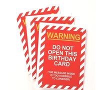 SHADE TREE GREETINGS Smart Alex - Juego de 3 tarjetas de cumpleaños divertidas para adultos (12,7 x 17,8 cm) + 3 sobres (You're F'ing Old)