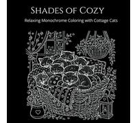 Shades of Cozy: Relaxing Monochrome coloring with Cottage Cats