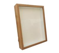 Shadow Box Frame Depth 3cm Wood Photo | For Displaying Three-Dimensional Works DIY 3D Picture Decor(Wood Color frame,20X25cm 10inch)