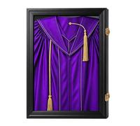 Shadow Boxes Display Cases - Protective Graduation Keepsake, 18.1x14.17x2.36 Inch Wall Mount Frame with Glass Front, Large Organizer Case for Diploma Tassel Home Office Wall Decor