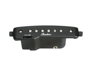 Shadow Electronics SH-145-BK - Pastilla para caja de resonancia para guitarra acústica (activa, humbucker), color negro