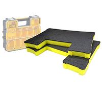 Shadow Foam Insertos para organizador Stanley FatMax Pro y organizador DeWalt Pro [amarillo 30 mm paquete doble] espuma fácil de despegar | para herramientas, herramientas eléctricas y organización de