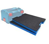 Shadow Foam L-Boxx Insertos - Ajuste perfecto para Bosch 102-374 [azul 30 mm paquete doble] | Ideal para herramientas eléctricas, organización y almacenamiento de herramientas en caja de herramientas