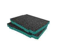 Shadow Foam Makpac - Espuma personalizable para sistemas modulares Makita Makpac | Ideal para organizadores Lean, 5S, Kaizen y personalizados (30 mm, verde azulado)