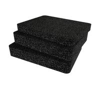 Shadow Foam Paquete de insertos hecho para Peli 1400 - Insertos de espuma para cortar y despegar para fundas Peli | Almacenamiento de cámara, organización de fotografía, color negro, 50 mm