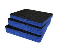 Shadow Foam Paquete de insertos hecho para Peli 1400 - Insertos de espuma para cortar y despegar para fundas Peli | Almacenamiento de cámara, organización de fotografía, azul / 50 mm