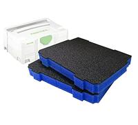 Shadow Foam T-LOC Systainer - Insertos de espuma (50 mm, 2 unidades), ajuste perfecto para sistemas modulares Festool, TANOS y Panasonic Systainer | Almacenamiento de herramientas eléctricas y