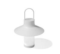 Lámpara de mesa recargable LED LOOM DESIGN Shadow Large, blanca, IP65