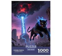Shadow Leopardo Biting Light 1000 Piezas Impresionante Puzzle Animales A Partir De 14 Años Inteligencia Juguete Regalo Creativo para La Relajación Diversión EduGatoivo 70x50cm/1000pcs