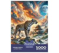 Shadow Leopardo Biting Light 1000 Piezas Impresionante Puzzle Animales A Partir De 14 Años Inteligencia Juguete Regalo Creativo para La Relajación Desafíos Extra Divertidos EduGatoivo