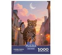 Shadow Leopardo Biting Light 1000 Piezas Rompecabezas Familiar Animales para Adultos Y Niños A Partir De 12 Años Puzzle Inteligencia Juguete Pasatiempo Creativo Diversión EduGatoivo 7