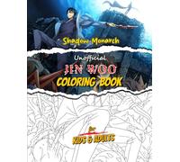 Shadow Monarch Unofficial JIN WOO Coloring Book For Kids & Adults: 65 Solo Level Manhwa Art Drawings, Korean Comic Manga Inspired Coloring Pages