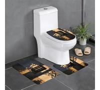 Shadow of The Old House - Alfombra protectora absorbente de agua, juego de 3 piezas, para dormitorio, cocina, bañera, hogar, alfombra decorativa de felpa