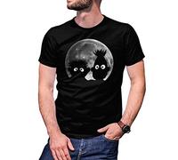 Shadow Puppets Moon Bert Ernie Camiseta De Hombre Negra Size XL