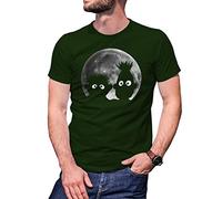 Shadow Puppets Moon Bert Ernie Camiseta Verde Militare para Hombre Size L