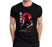 Shadow Ronin Samurai Katana Japan Warrior Y2K - Camiseta para hombre, Negro , XXL