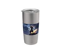 Shadow Samurai Warrior - Diseño artístico épico de espada japonesa Vaso térmico de acero inoxidable de doble pared