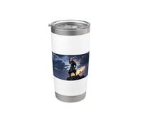 Shadow Samurai Warrior - Diseño artístico épico de espada japonesa Vaso térmico de acero inoxidable de doble pared