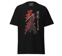 Shadow Warrior - Camiseta estética japonesa Samurai Shinobi para jugadores, diseño inspirado en Japón feudal para los fanáticos del universo Shadow Creed, Negro, L
