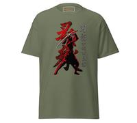 Shadow Warrior - Camiseta estética japonesa Samurai Shinobi para jugadores, diseño inspirado en Japón feudal para los fanáticos del universo Shadow Creed, verde (Military Green), M