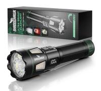 Shadowhawk 6+1 Linterna LED recargable 500000 lúmenes con luz roja y COB