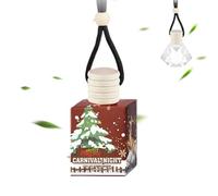 Shaersu Mejora del aire automotriz, Navidad coche fragancia ambientador, teoría aromática de larga duración, decoración interior para fiestas festivas, automovilistas, espejo adelgazante