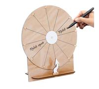 Shaersu Ruleta De Premios | Ruleta De 28 cm Madera | Accesorios Juegos Noche Borrable para Adultos Adolescentes | Organizadores Eventos Fiestas Aula Recompensas Celebraciones Familiares