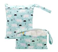 Shaersu Wet Bag - Organizador plegable impermeable para cuarto de bebé, bolsa de lavandería sucia para trajes de baño, pañales, ropa de baño