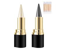 Shaeyes Plus Herbal Eyeliner, prueba de manchas impermeables de crema para revestimiento de ojos, fórmula de gel altamente pigmentada para líneas de precisión y apariencia audaz (01+02)
